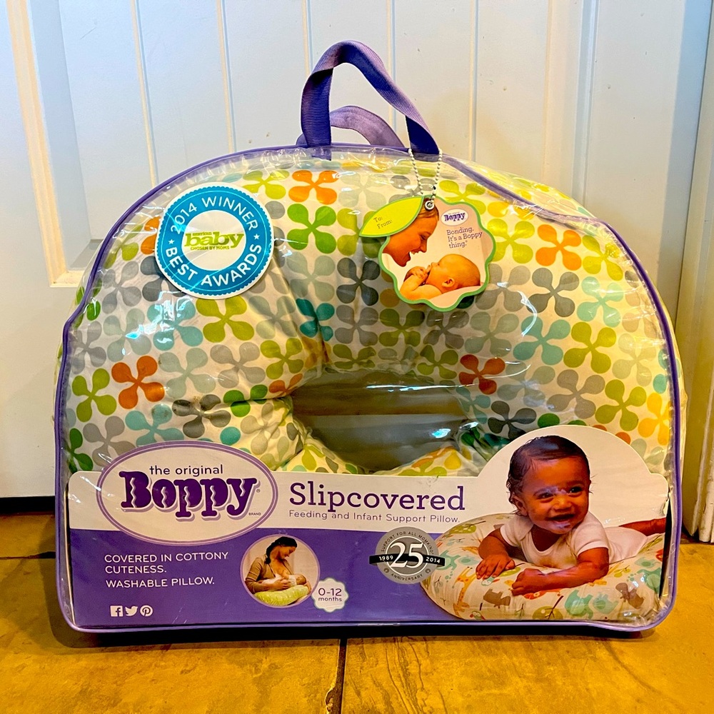 Boppy Slipcovered Pillow for Feeding and Infant Support